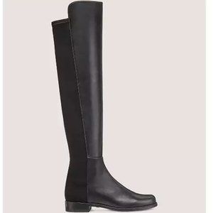 Stuart Weitzman 5050 Boots in Black Nappa Leather